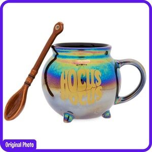 Hocus Pocus Cauldron Disney Halloween Mug With Broom Spoon